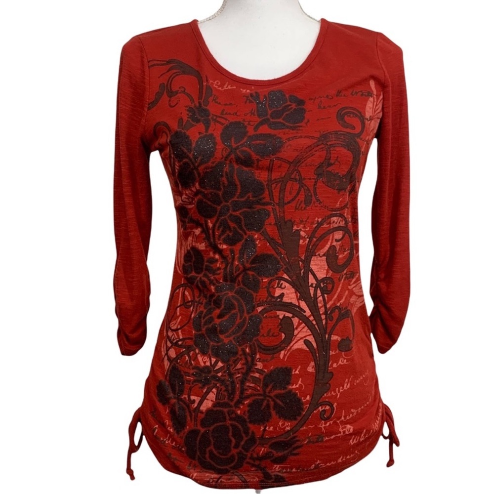 STYLE & CO / Red & Black Top / Size PP / Y2K Goth Indie Sleeze Alt Girl Emo